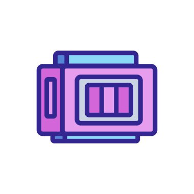 Yazıcı kartuşu simgesi vektörü. Yazıcı kartuşu tabelası. renk izole edilmiş sembol çizimi