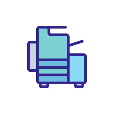 Yazıcı kartuşu simgesi vektörü. Yazıcı kartuşu tabelası. renk izole edilmiş sembol çizimi