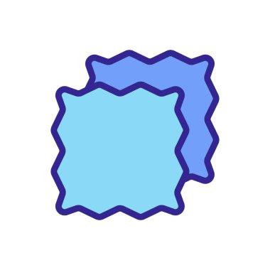 Cilt katmanı ikon vektörü. Deri katmanları işaret ediyor. renk izole edilmiş sembol çizimi