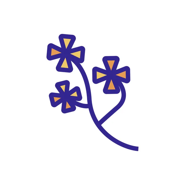 Seltener Pflanzensymbolvektor Seltenes Pflanzenschild Farbe Isoliert Symbol Illustration — Stockvektor