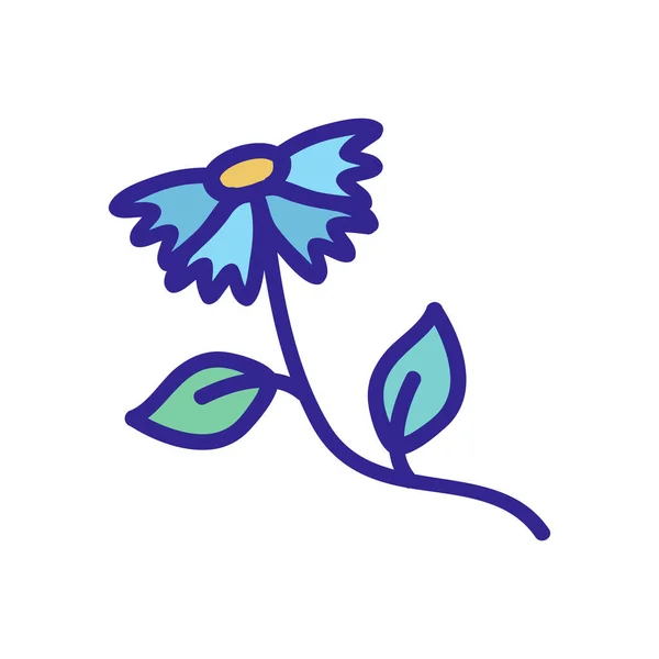 Ein Vektor Für Wildpflanzensymbole Ein Wildpflanzenschild Farbe Isoliert Symbol Illustration — Stockvektor