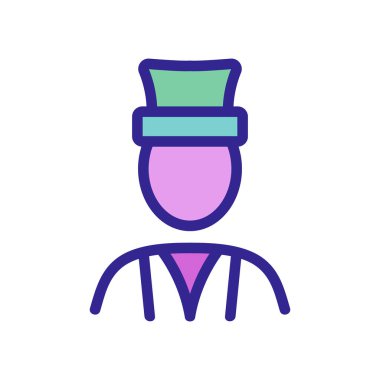 Türk ikon vektörü. Türk imzası. renk izole edilmiş sembol çizimi