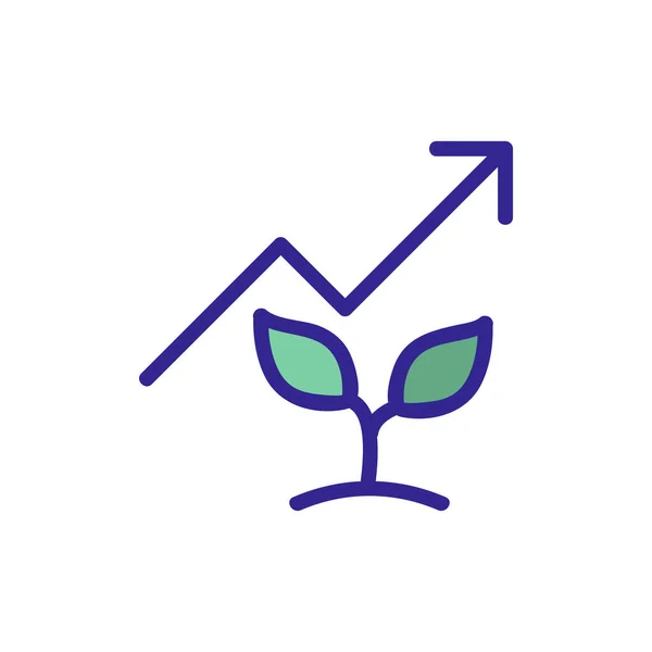 植物计划图标向量 植物计划的标志 彩色隔离符号图解 — 图库矢量图片