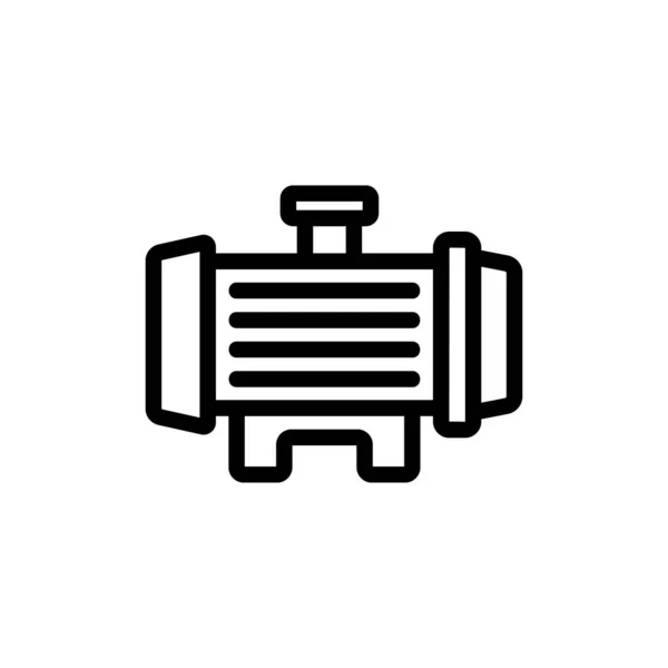 Вектор Промислового Водяного Насоса Промисловий Водяний Насос Знак Ізольована Символьна — стоковий вектор