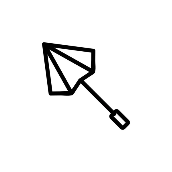 Vikt Paraply Ikon Vektor Vikt Paraplytecken Isolerad Kontur Symbol Illustration — Stock vektor