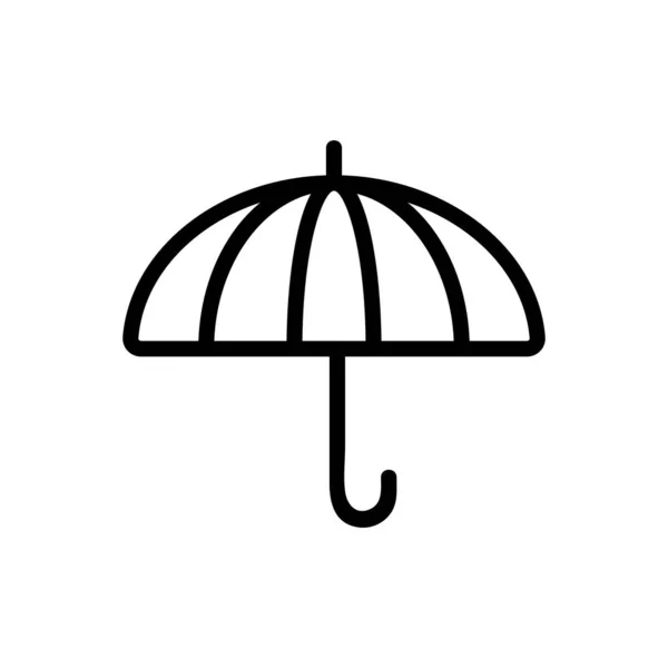 Nagy Esernyő Ikon Vektor Nagy Esernyő Jel Izolált Kontúr Szimbólum — Stock Vector