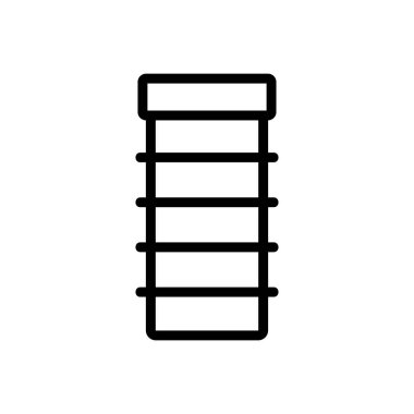 uygun raf simgesi vektörü. Kullanışlı raf işareti. izole edilmiş sınır sembolü çizimi