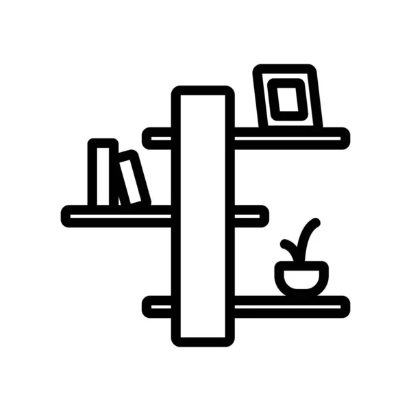 Items Plat Pictogram Vector Items Plank Teken Geïsoleerde Contoursymbool Illustratie — Stockvector