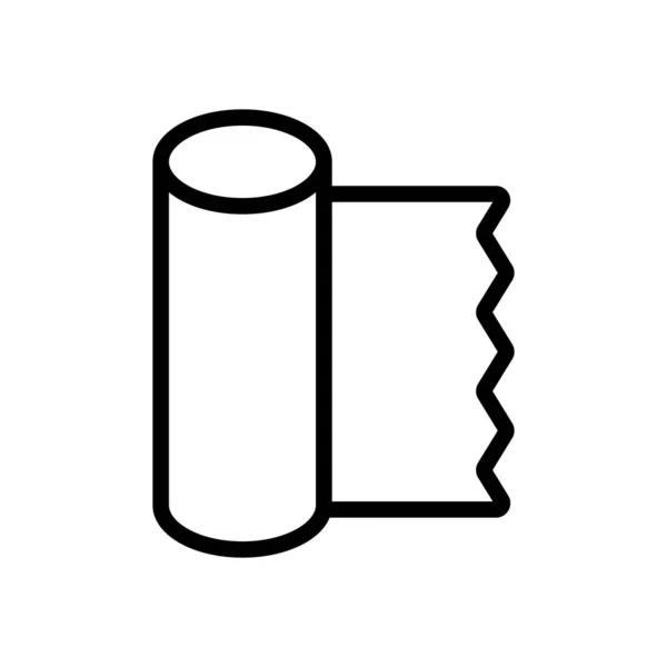 Îngust Rola Icon Vector Semn Rulare Îngust Ilustrare Simbol Contur — Vector de stoc