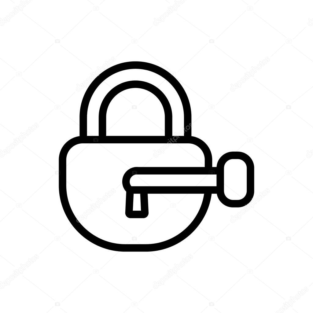 cipher icon vector. cipher sign. isolated contour symbol illustration