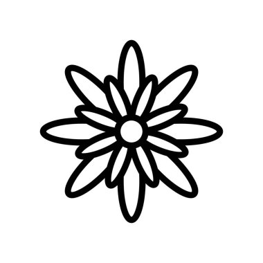 Yaz kasımpatı ikon vektörü. Yazın kasımpatı işareti. izole edilmiş sınır sembolü çizimi