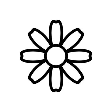 Sonbahar kasımpatı ikon taşıyıcısı. Sonbahar kasımpatı işareti. izole edilmiş sınır sembolü çizimi