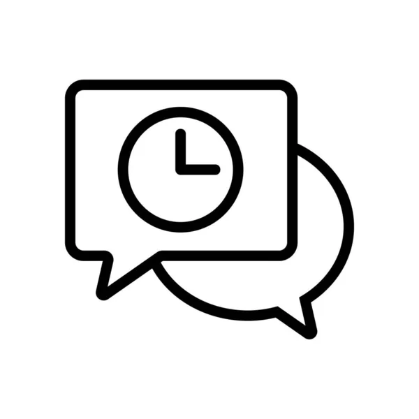 Вектор Часового Дедлайну Час Знаку Кінцевого Терміну Ізольована Символьна Ілюстрація — стоковий вектор