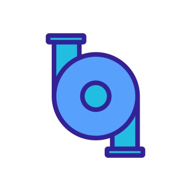 Su pompası ikon vektörü. Su pompası işareti. renk izole edilmiş sembol çizimi