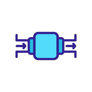 Su pompası ikon vektörü ayarlanıyor. Su pompası tabelasını koyuyorum. renk izole edilmiş sembol çizimi