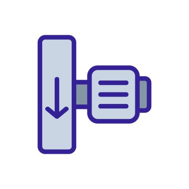 Su ikonu vektörü. Su kaynağı işareti. renk izole edilmiş sembol çizimi