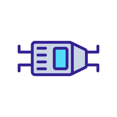 Elektrik su pompası ikon vektörü. Elektrikli su pompası işareti. renk izole edilmiş sembol çizimi