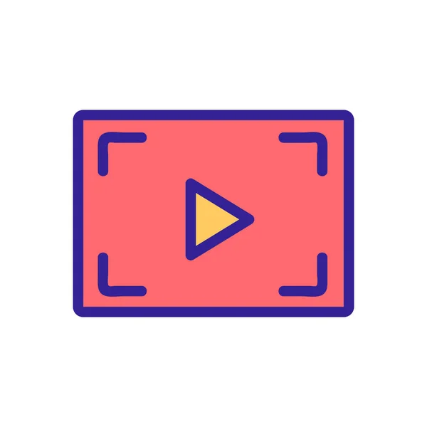 Vector Icono Procesamiento Vídeo Señal Procesamiento Vídeo Ilustración Símbolo Aislado — Vector de stock