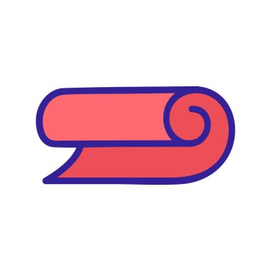 Plastik bobin ikon vektörü. Plastik bobin işareti. renk izole edilmiş sembol çizimi