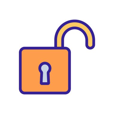 Gizli kod simgesi vektörü. Gizli kod işareti. renk izole edilmiş sembol çizimi