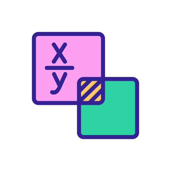 Matemática Fórmula Icono Vector Signo Fórmula Matemática Ilustración Símbolo Aislado — Archivo Imágenes Vectoriales