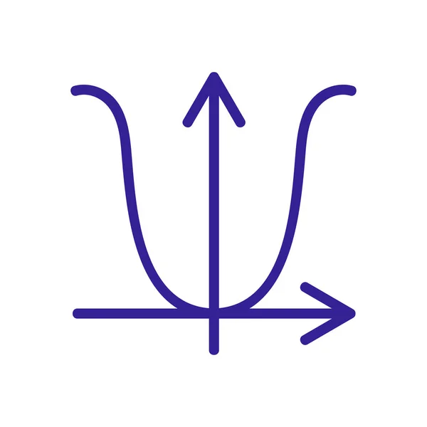 Trigonometri Ikon Vektor Trigonometri Tecken Färg Isolerad Symbol Illustration — Stock vektor