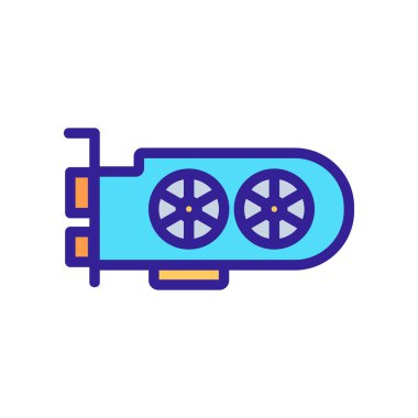 Bilgisayar simgesi vektörü ayarlanıyor. Bilgisayar işaretleri ayarlanıyor. renk izole edilmiş sembol çizimi