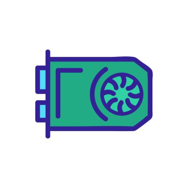 Video oyunu ikonu vektörü. Video oyunu işareti. renk izole edilmiş sembol çizimi