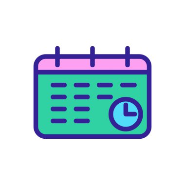 Kum saati ikon vektörü. Kum saati mühlet tabelası. renk izole edilmiş sembol çizimi