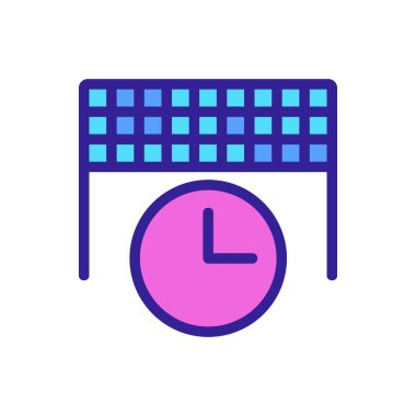 Telefon ikonu vektörü için son tarih. Telefon işareti için son tarih. renk izole edilmiş sembol çizimi