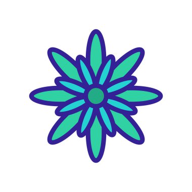 Yaz kasımpatı ikon vektörü. Yazın kasımpatı işareti. renk izole edilmiş sembol çizimi