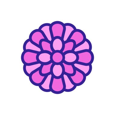 ilkbahar kasımpatı ikon vektörü. ilkbahar kasımpatı işareti. renk izole edilmiş sembol çizimi