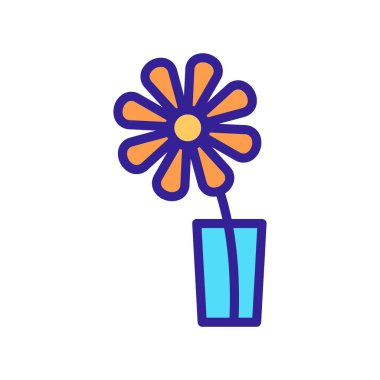 Kokulu kasımpatı ikon vektörü. Kokulu kasımpatı işareti. renk izole edilmiş sembol çizimi