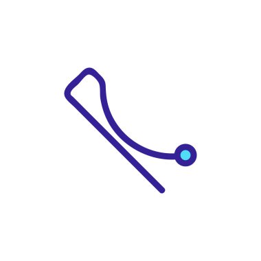 Kız ikon vektörü için toka. Kızlar için toka imzası. renk izole edilmiş sembol çizimi