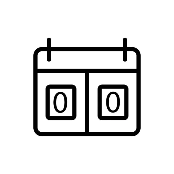 Вектор Значка Табло Знак Табло Ізольована Символьна Ілюстрація Контуру — стоковий вектор