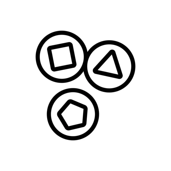 Dibujo de lotería icono vector esquema ilustración — Vector de stock