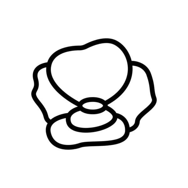 Illustrazione del profilo vettoriale dell'icona della pianta di papavero — Vettoriale Stock
