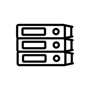 Dizin ikonu vektör ana hatlarını yığın çizimi