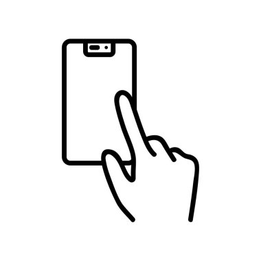 telefon simgesi vektör çizimi çizimi