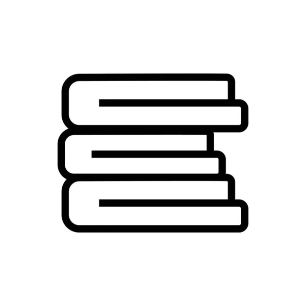 Stack tela icono vector contorno ilustración — Archivo Imágenes Vectoriales