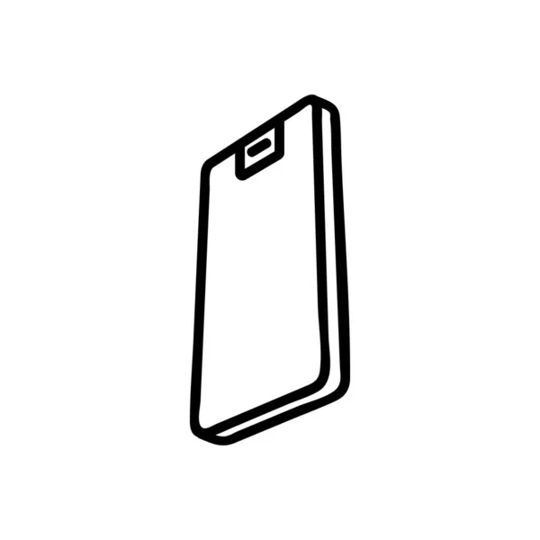 Telefon neue Icon-Vektor Umriss Illustration — Stockvektor