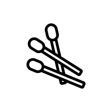 şömine simgesi vektör çizimi için eşleşmeler