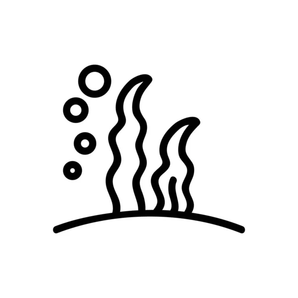 Nori seaweed icon vector outline illustration — Stock Vector