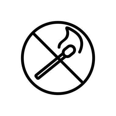 Yasaklanmış simge vektör çizelgesiyle eşleşiyor