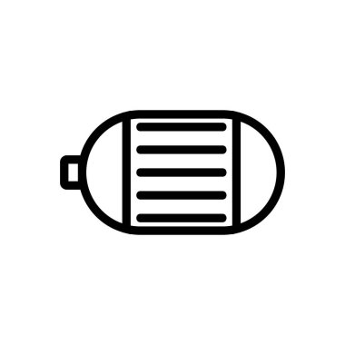 elektrik motor simgesi vektör çizimi çizimi