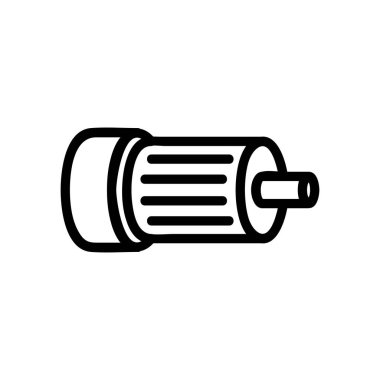 elektrik motor simgesi vektör çizimi çizimi