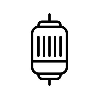 elektrik motor hızlı simge vektör ana hatları çizimi