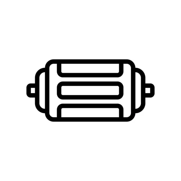 Illustration vectorielle de contour d'icône de moteur électrique — Image vectorielle