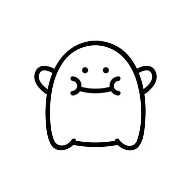 Trol oyuncağı simgesi vektör çizimi çizimi