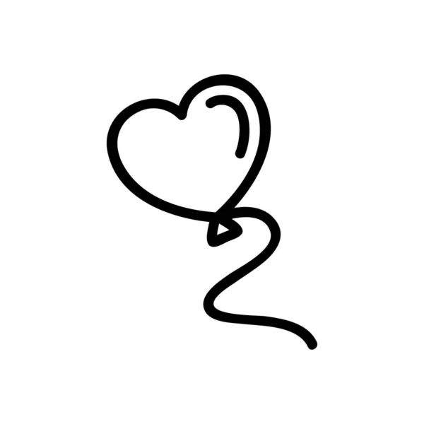 Top kalp ikonu vektör çizimi çizimi — Stok Vektör